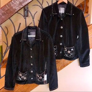 Double D Ranch Medicine Bag Velvet Jacket